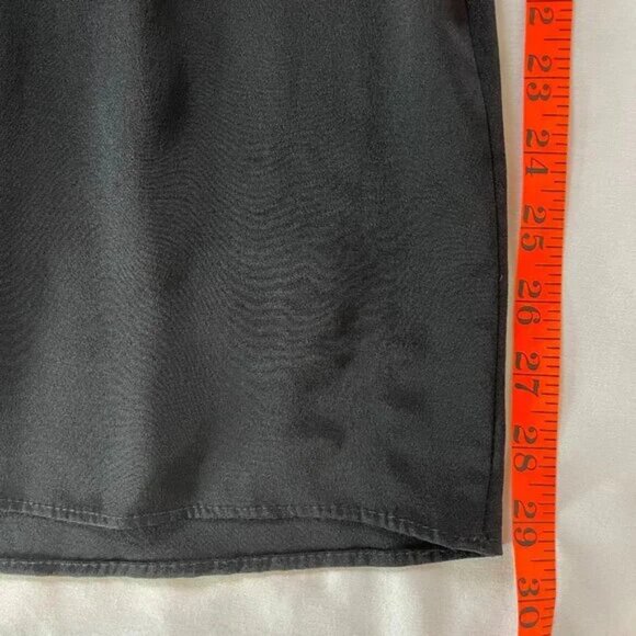 Elegant Black Ruffle Mini Dress - Picture 9 of 12